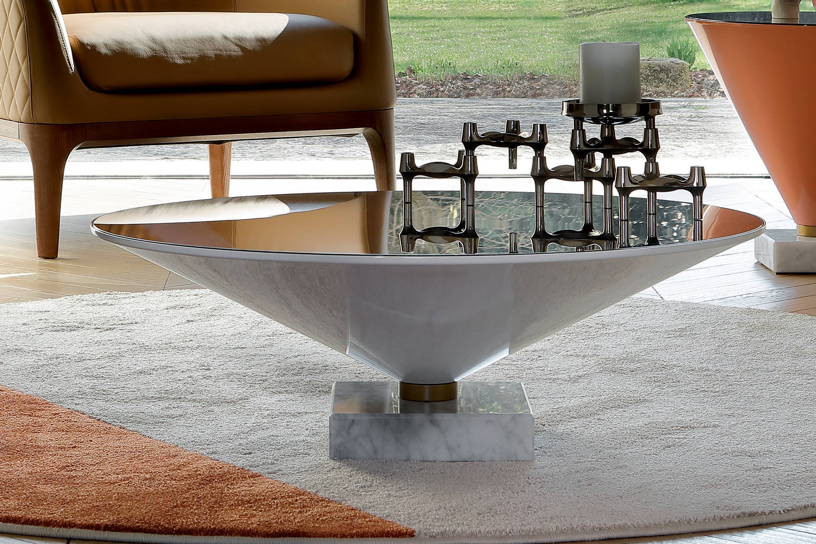 Flute coffee table by Tonin Casa