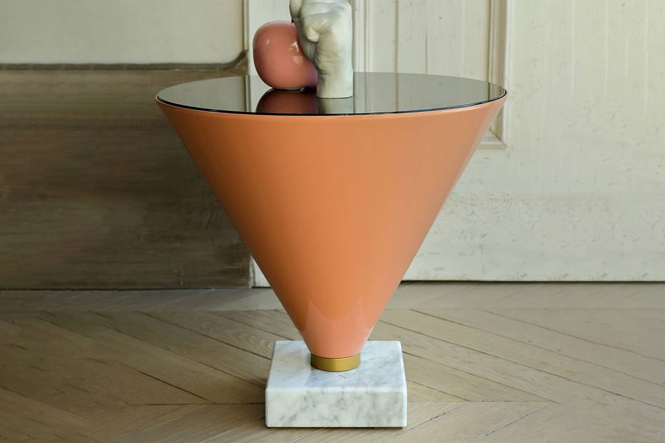Flute end table by Tonin Casa