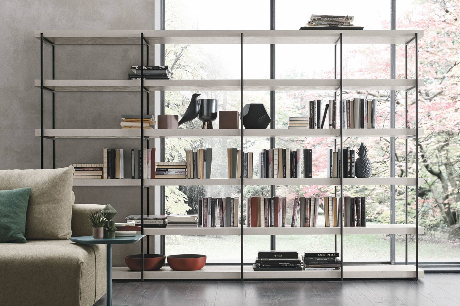 Fortebraccio A102 bookcase by Tomasella