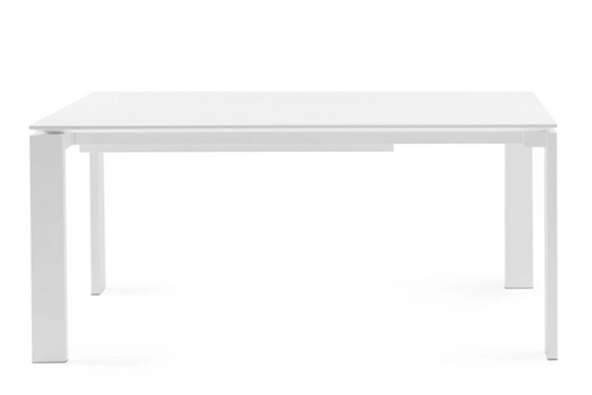 Four Extendable Dining Table in white soft-touch laminate Four Extendable Dining Table in white soft-touch laminate
