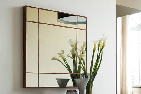 Four seasons square mirror by Porada