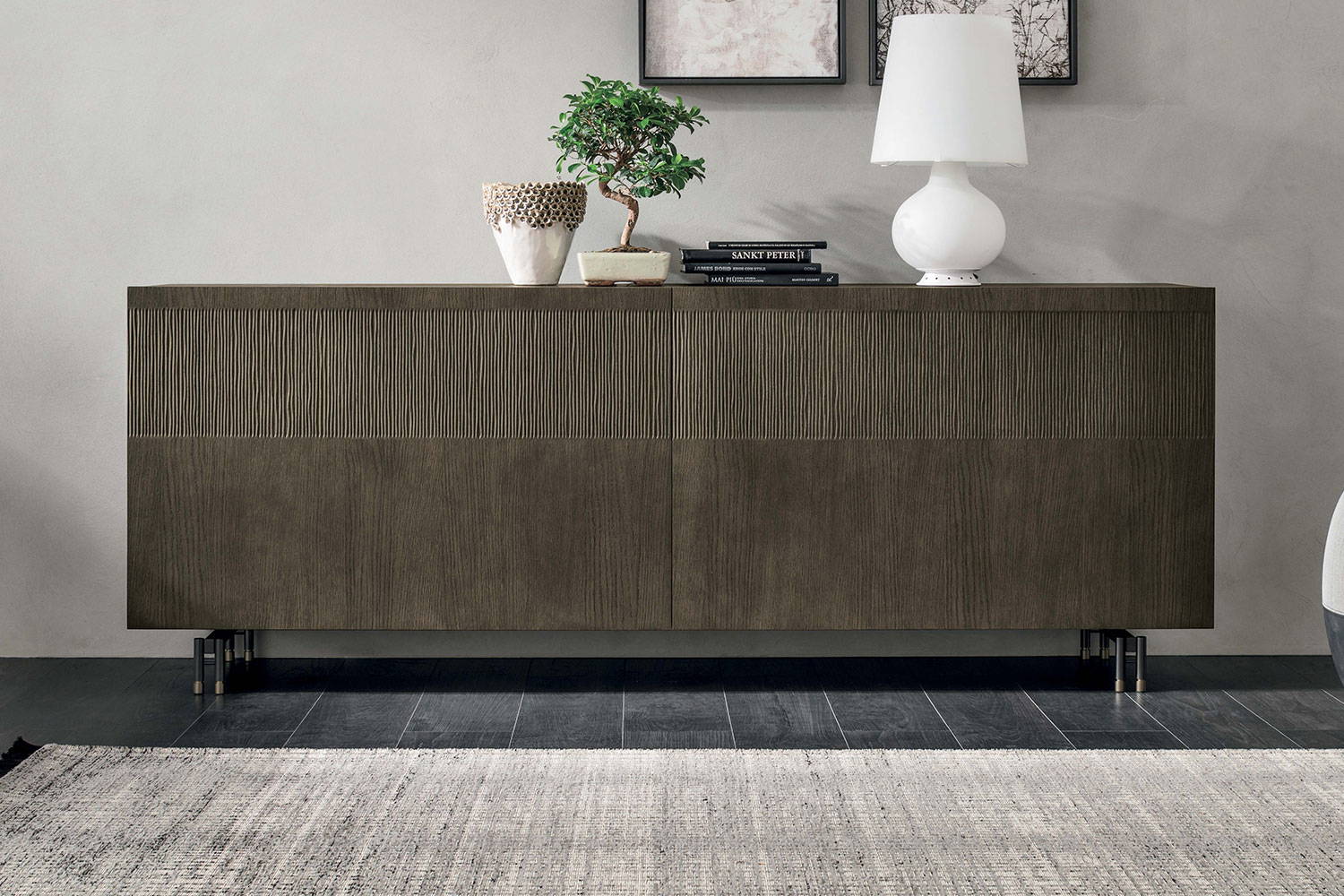 Frame Reeded Sideboard by Tomasella