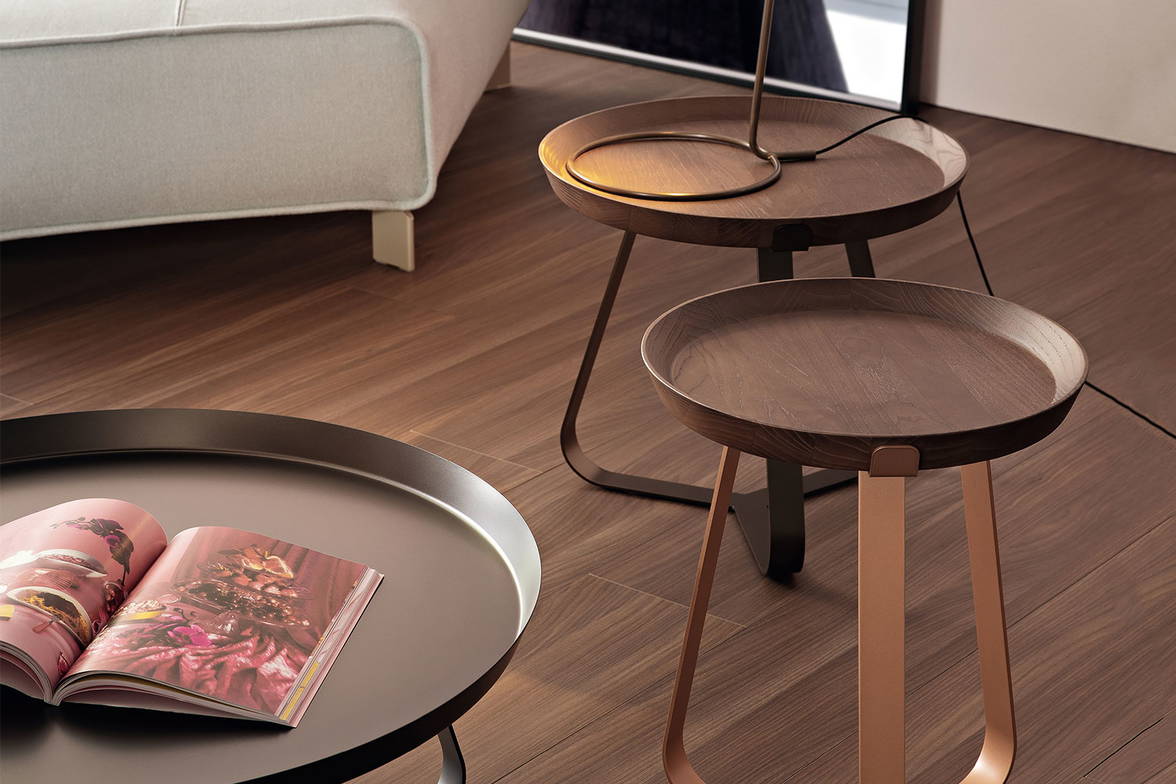 Frinfri wood end tables by Bonaldo detailed view Frinfri wood end tables by Bonaldo detailed view