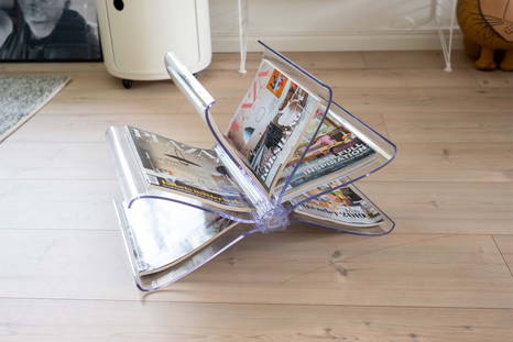 Front Page magazine rack by Kartell