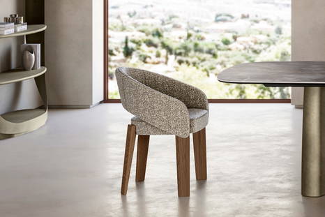 Fur dining chair by eforma