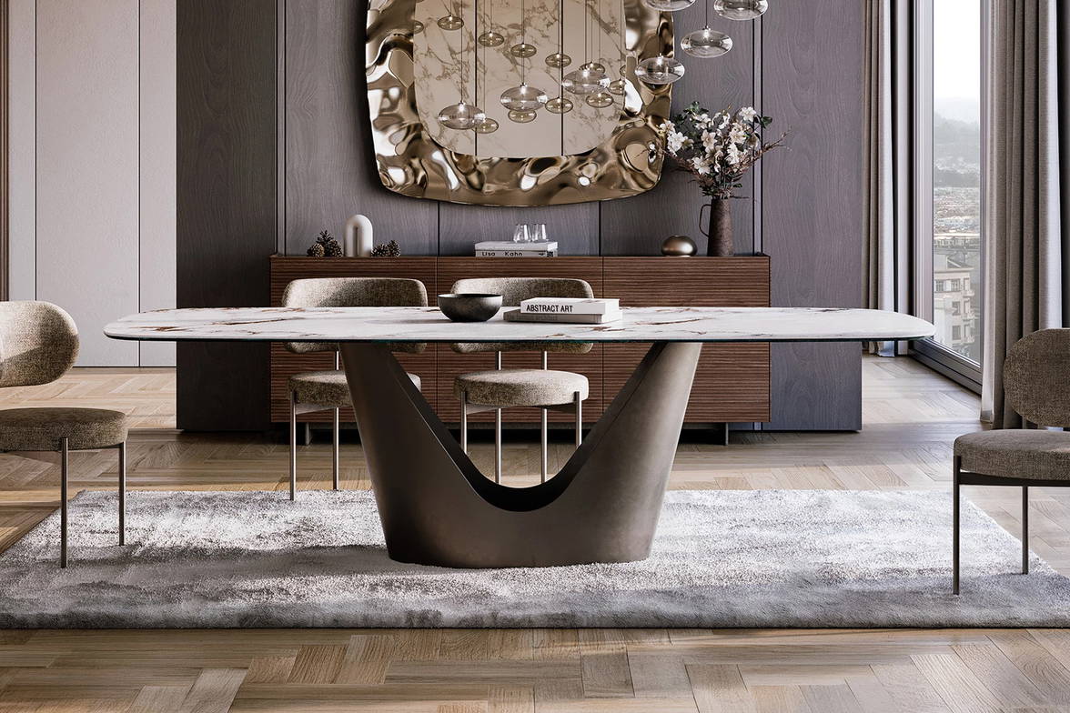 Gala Dining Table from Tonin Casa Gala Dining Table from Tonin Casa