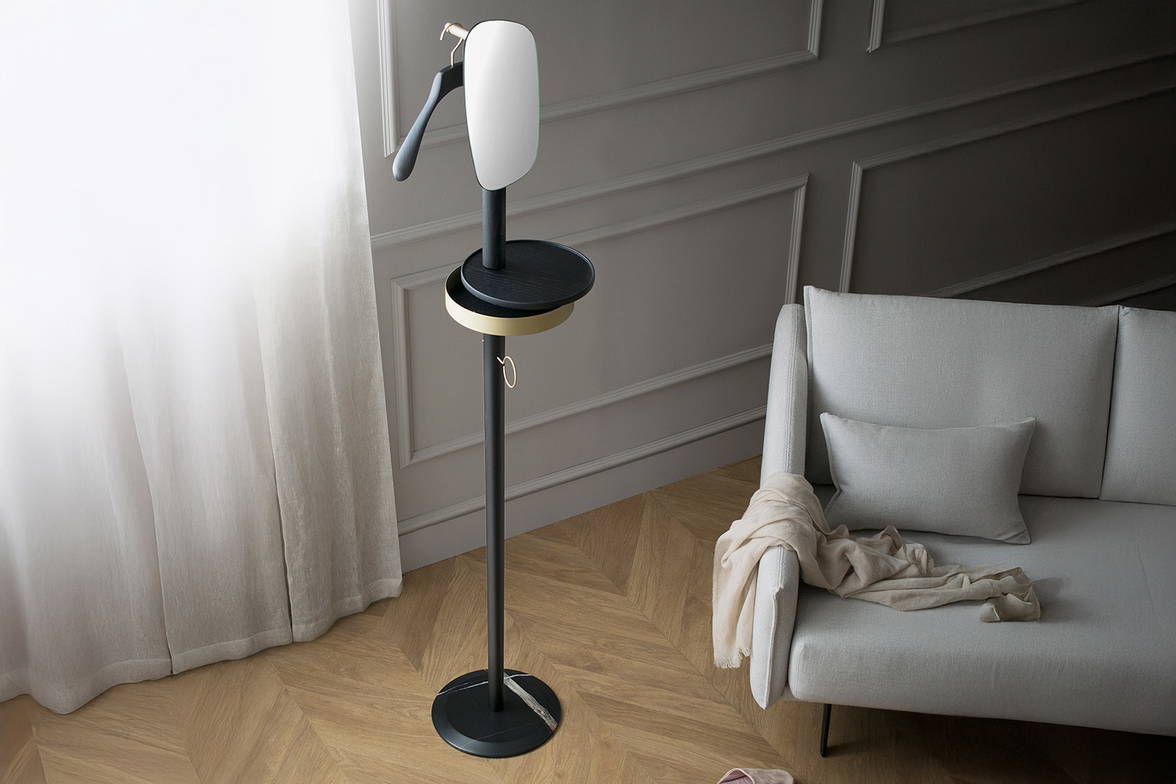 The Galan W Coat Rack in Black Stained Ash. The Galan W Coat Rack in Black Stained Ash.