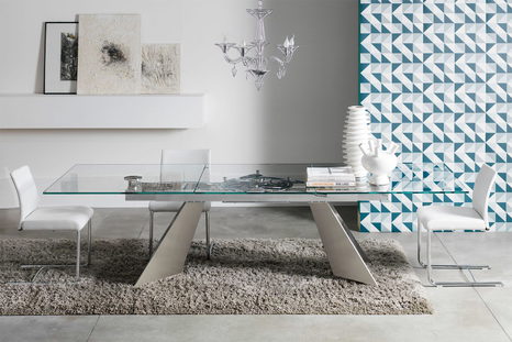 Galax Glass Dining Table