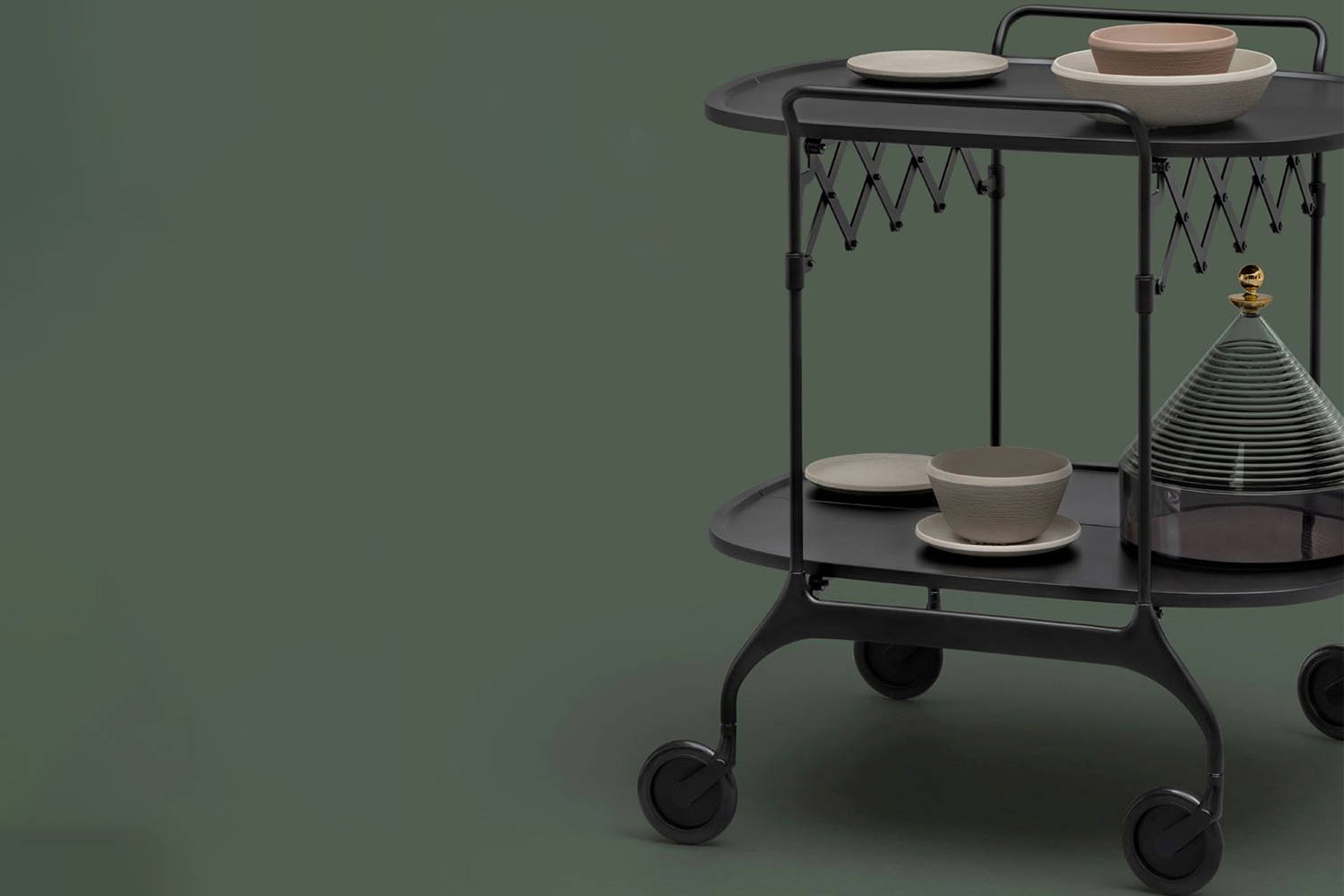 Gastone trolley by Kartell
