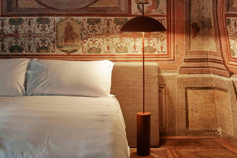 Geen-A floor lamp in a modern bedroom setting