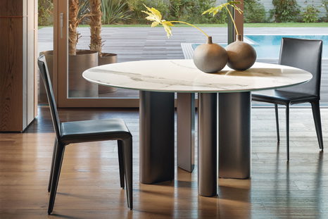 Geometric Round Dining Table