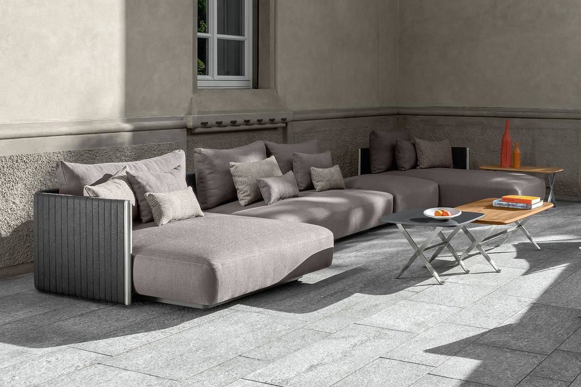 George J-shape sectional sofa by Talenti George J-shape sectional sofa by Talenti