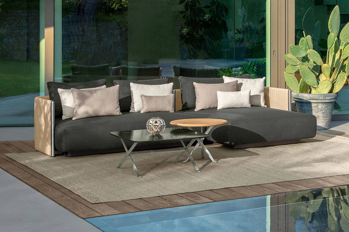 George sectional sofa with chaise by Talenti George sectional sofa with chaise by Talenti