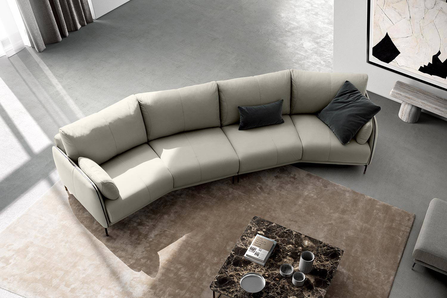 Ghisolfa Curved Sofa by Nicoline Italia