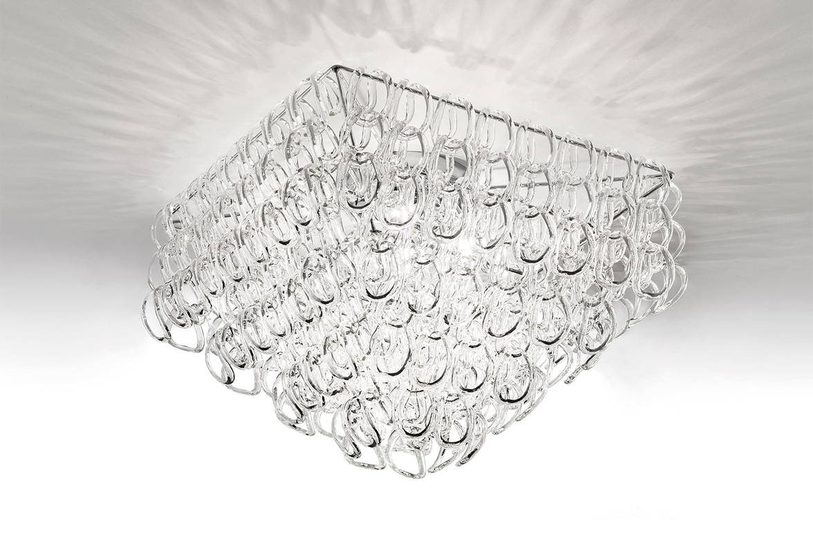 Giogali PL 65Q Flush Mount from Vistosi Giogali PL 65Q Flush Mount from Vistosi