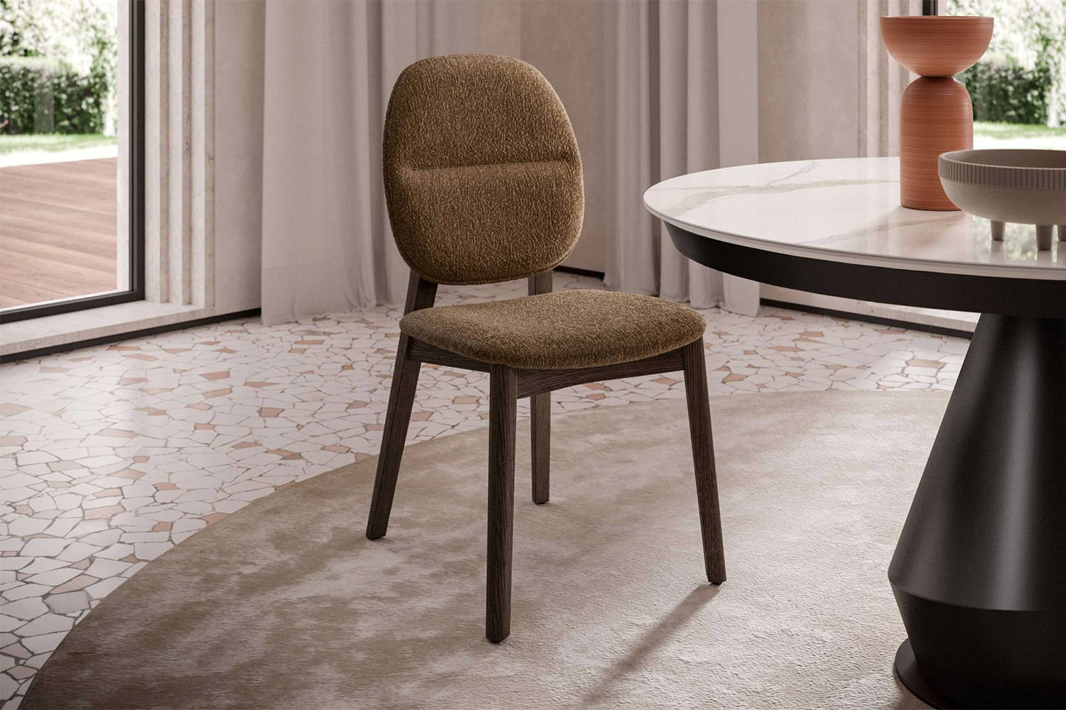 Giotto Dining Chair with Lycos Kitchen Table