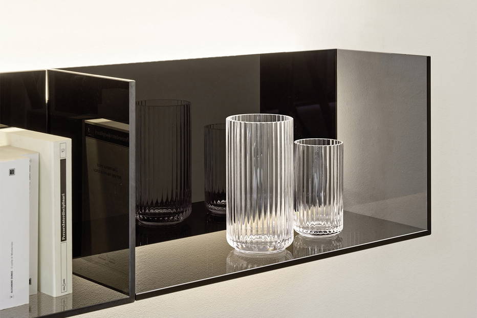 Glass Open Shelves for Domino Cabinets by San Giacomo