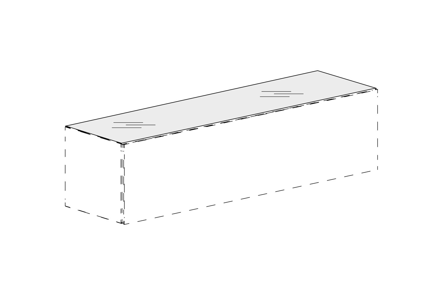 Glass top for Lago units