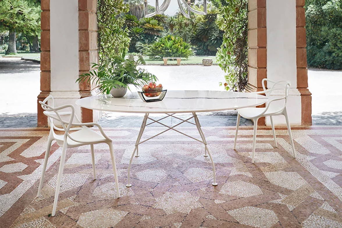 Glossy Outdoor Dining Table