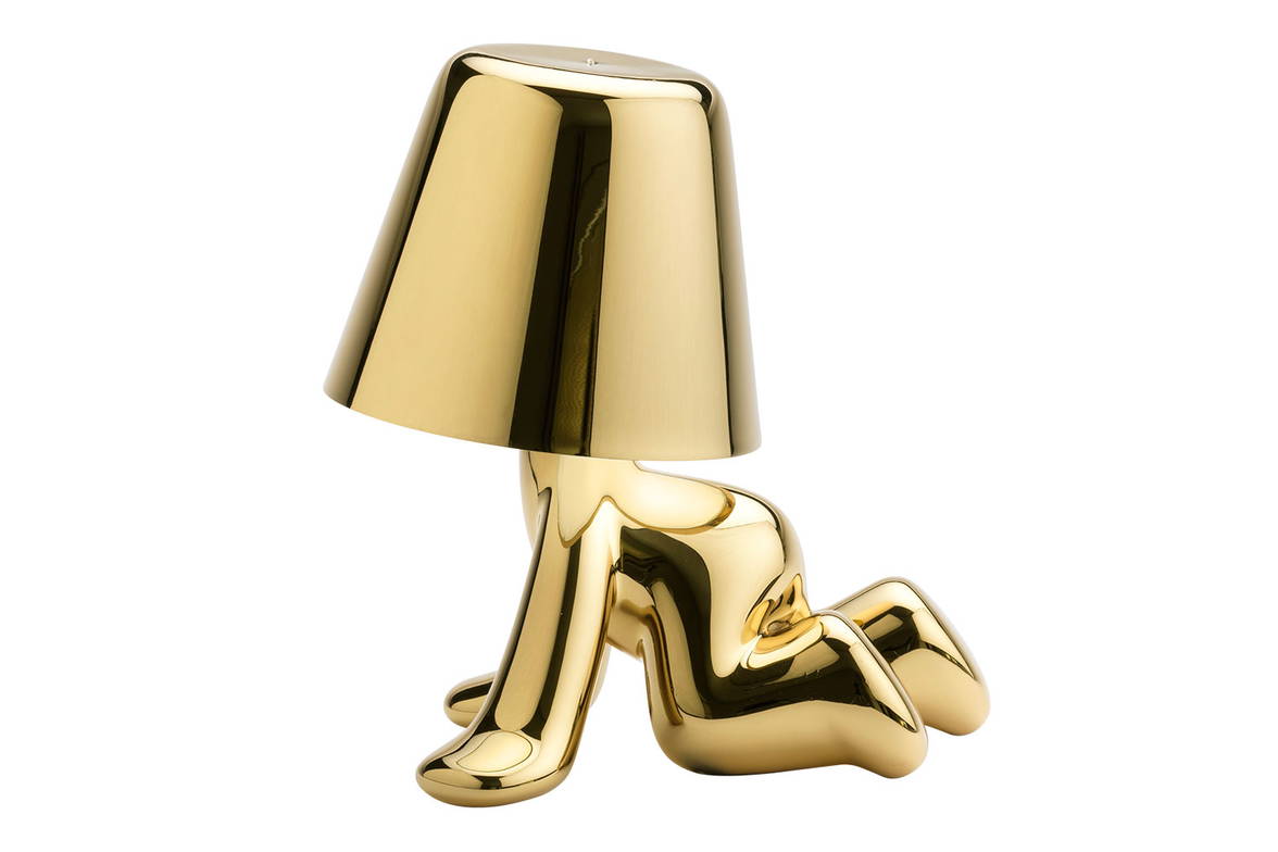 The Golden Brothers Ron Table Lamp by Stefano Giovannoni for Qeeboo. The Golden Brothers Ron Table Lamp by Stefano Giovannoni for Qeeboo.