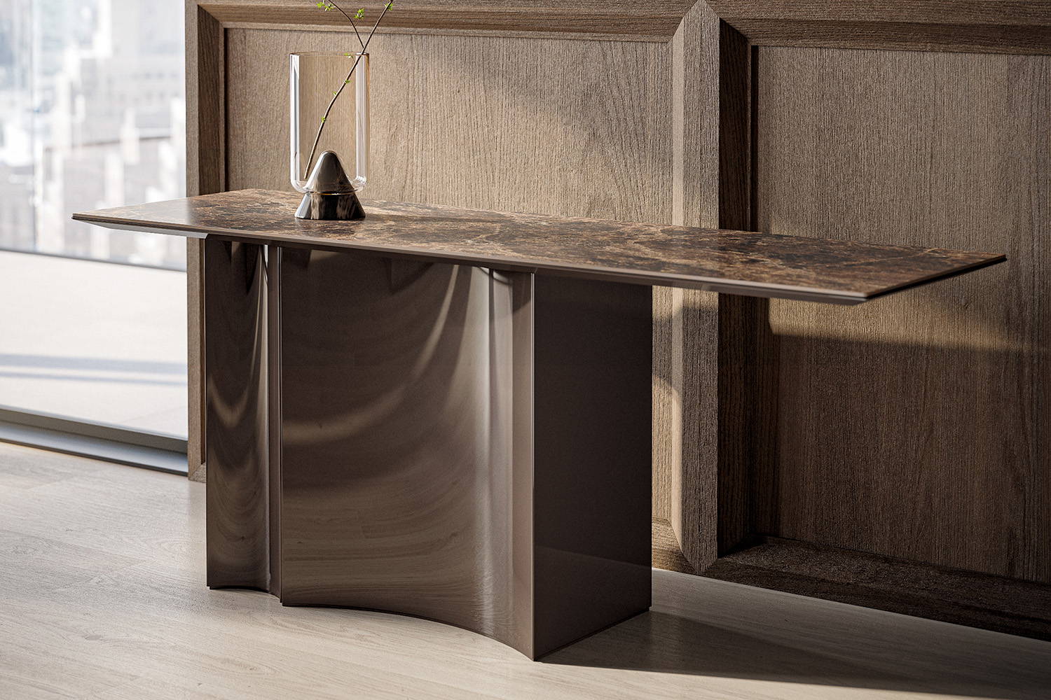 Gossip Ceramic Console Table