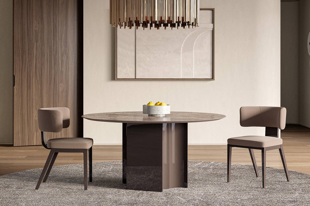 Gossip Round Dining Table designed by Stefano Spessotto Gossip Round Dining Table designed by Stefano Spessotto