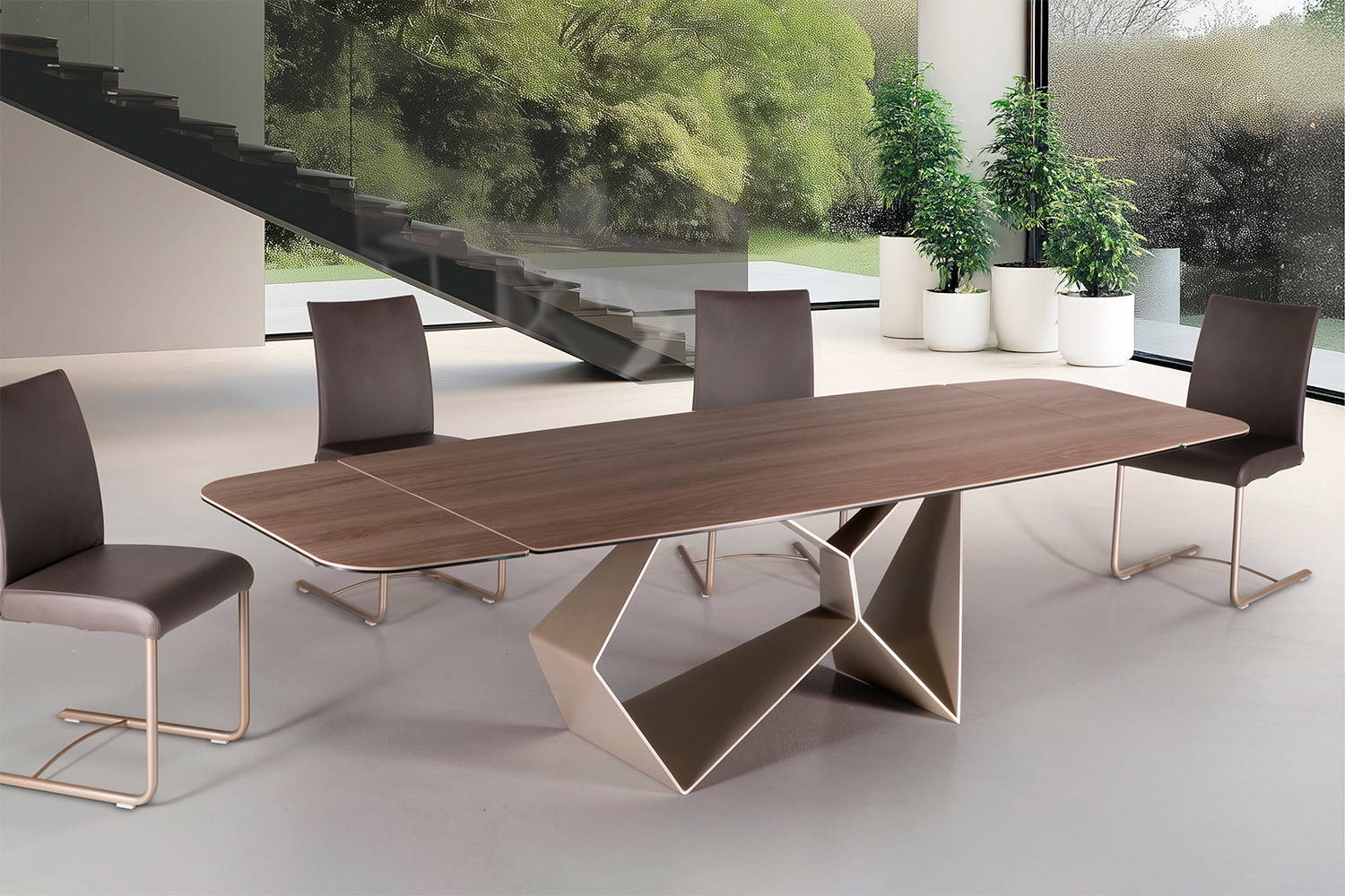 ネルデザインワークス　EXTENSION TABLE オプションセット Gravity Extension Dining Table by Naos | room service 360°