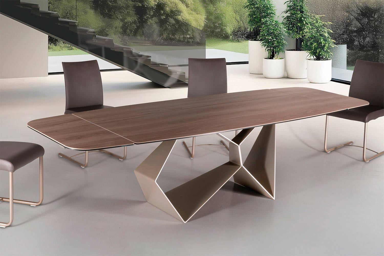 Gravity Extension Dining Table by Naos