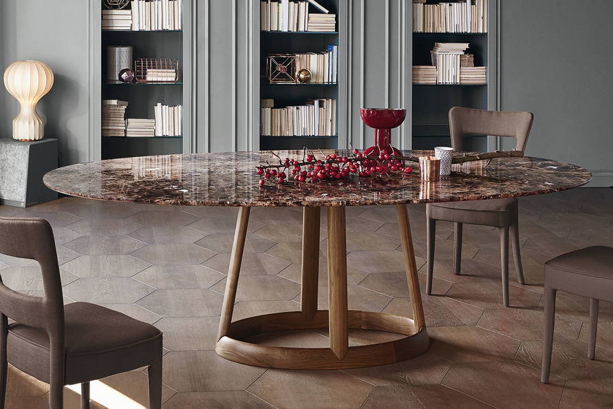 Greeny Oval Dining Table