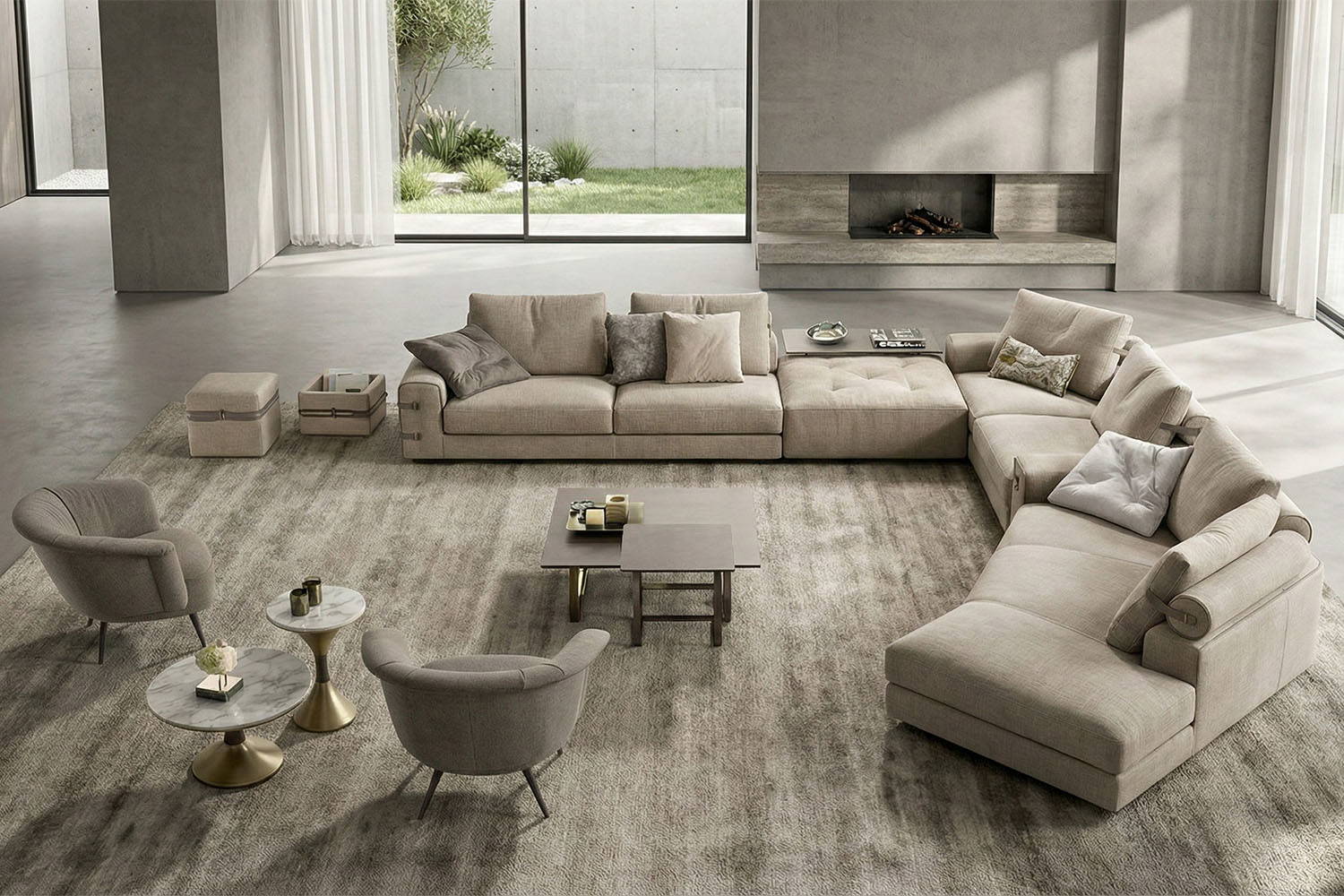 Gregory XL Sectional Sofa with Peninsula