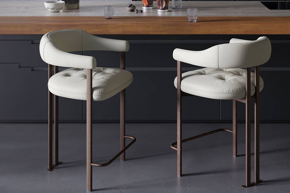 Greta Counter Stools at bar counter
