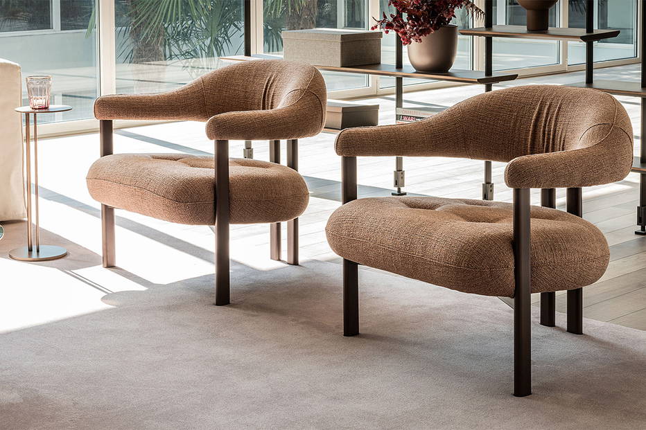 Greta Lounge Chairs in living room