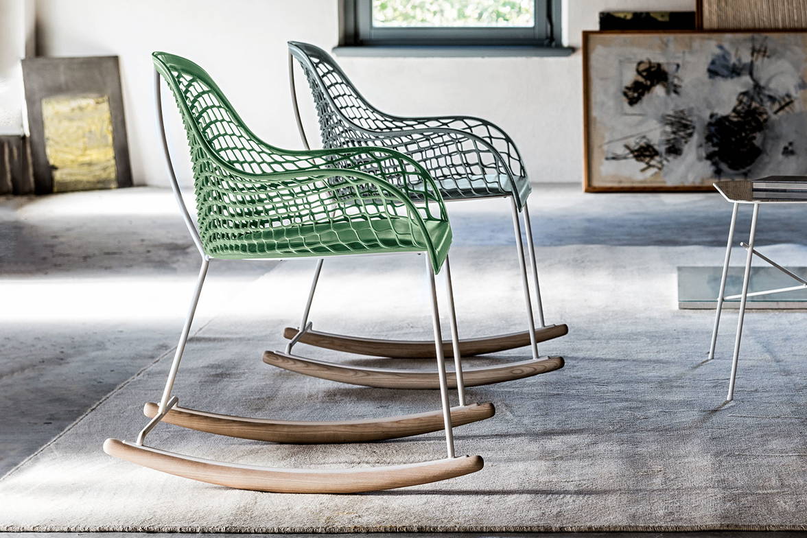 Guapa rocking low back chairs by Midj Guapa rocking low back chairs by Midj