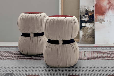 Guccino poufs by Tomasella