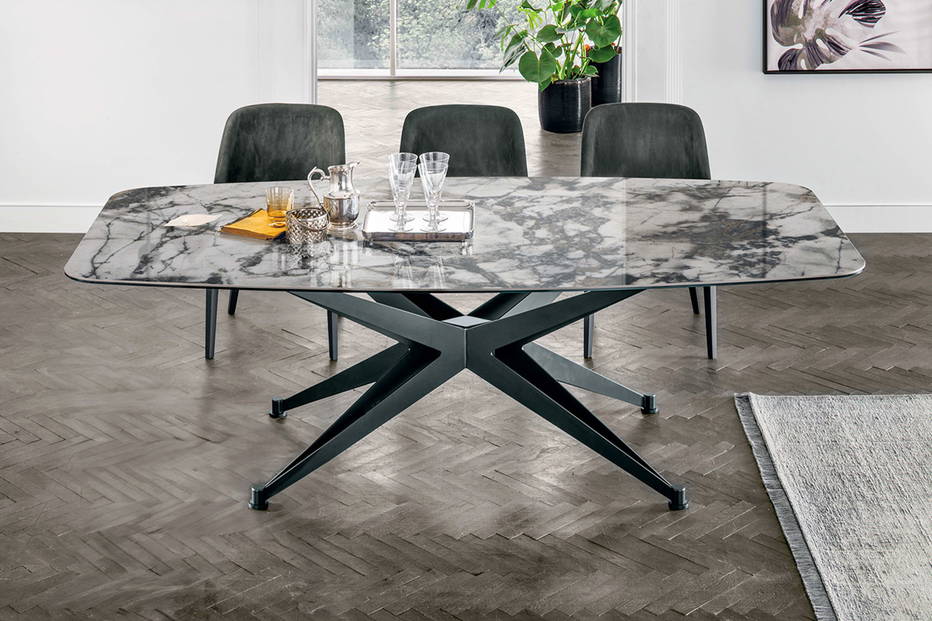Halley Ceramic Dining Table by Tomasella