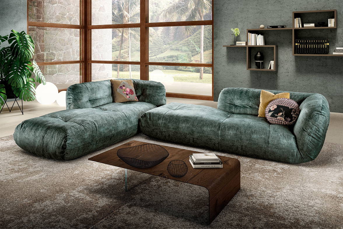Happening 1490 corner sectional sofa from Daniele Lago for Lago Happening 1490 corner sectional sofa from Daniele Lago for Lago