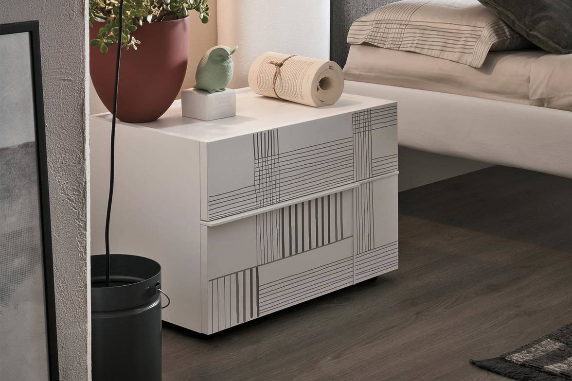 Hashtag graphic nightstand by Tomasella Hashtag graphic nightstand by Tomasella