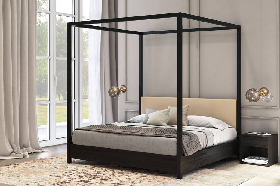 Havana Bed in black ash finish 