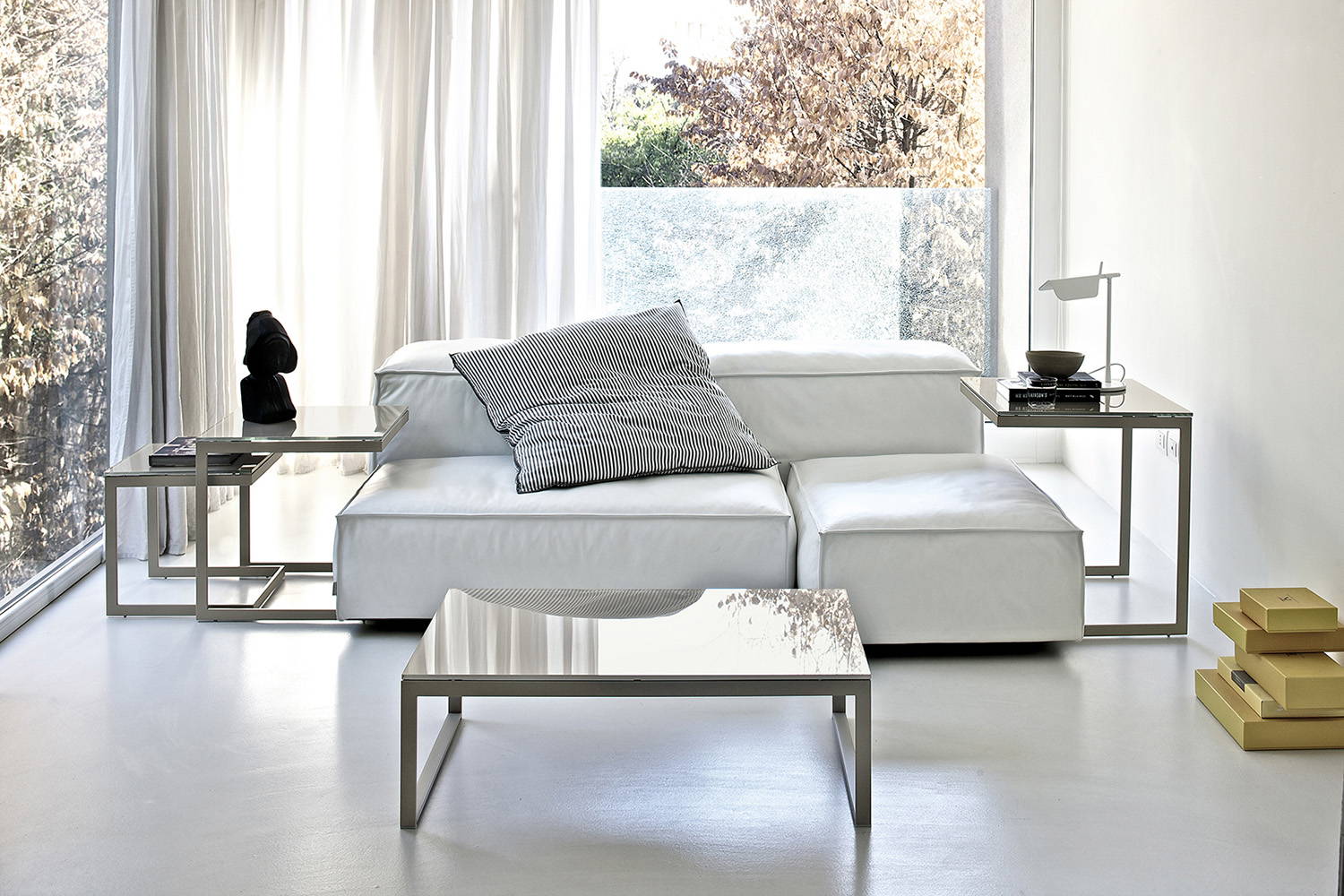 Hip Hop end tables designed by Studio 28 for Bontempi Casa