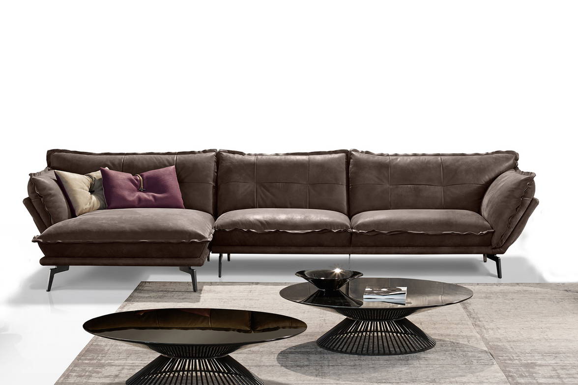 Hollywood sectional sofa with chaise and Gabbia coffee tables Hollywood sectional sofa with chaise and Gabbia coffee tables