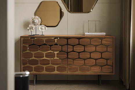 Honey Sideboard with two doors