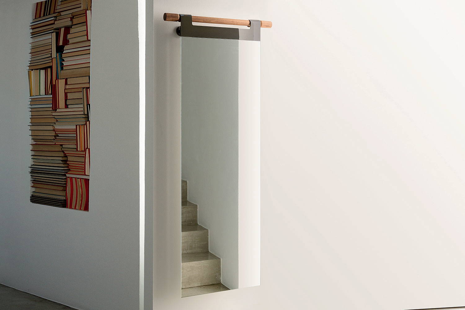 Hook wall mirror by Porada