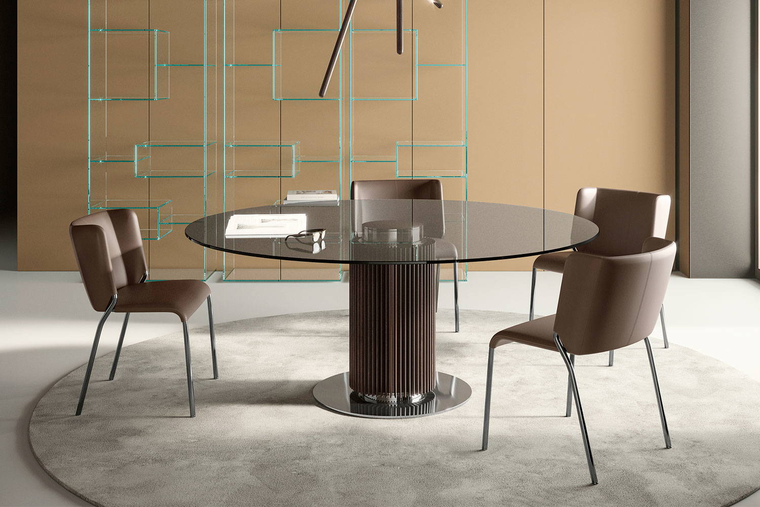 Hybrid dining table by Massimo Castagna for Tonelli.