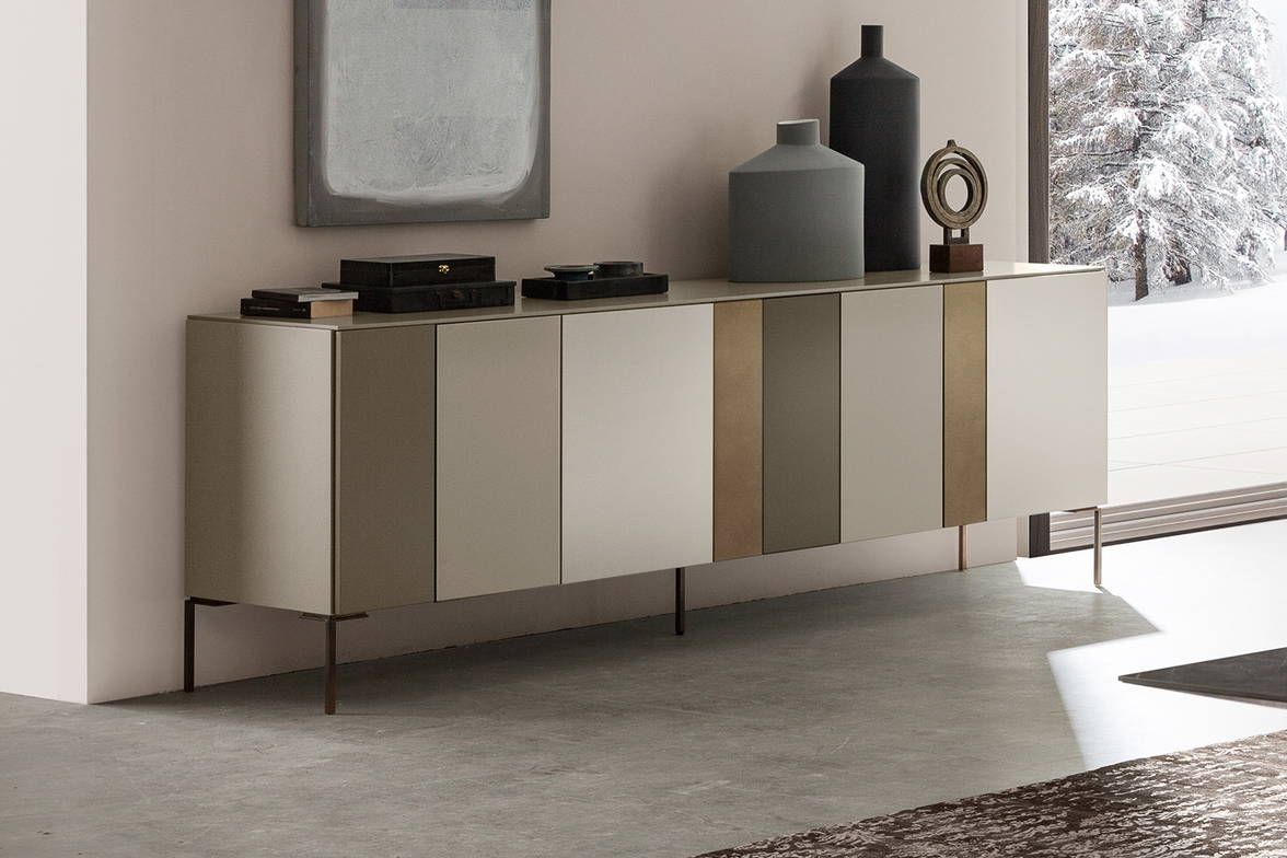 I-ModulART Multi-Tone Sideboard from Presotto I-ModulART Multi-Tone Sideboard from Presotto