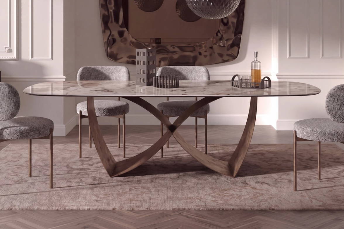 Infinito Dining Table from Tonin Casa Infinito Dining Table from Tonin Casa