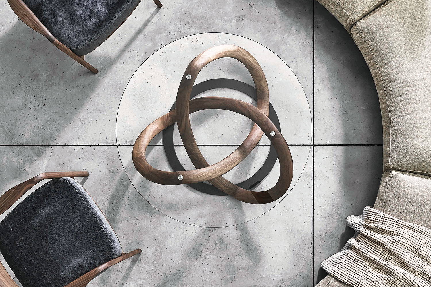 Infinity Round Coffee Table by Porada | room service 360°
