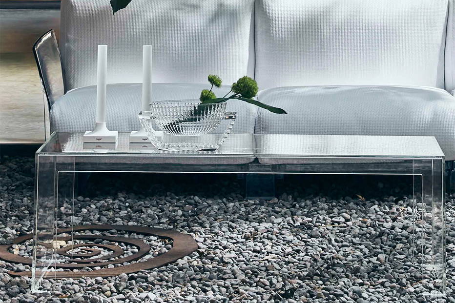 Invisible low side table by Kartell