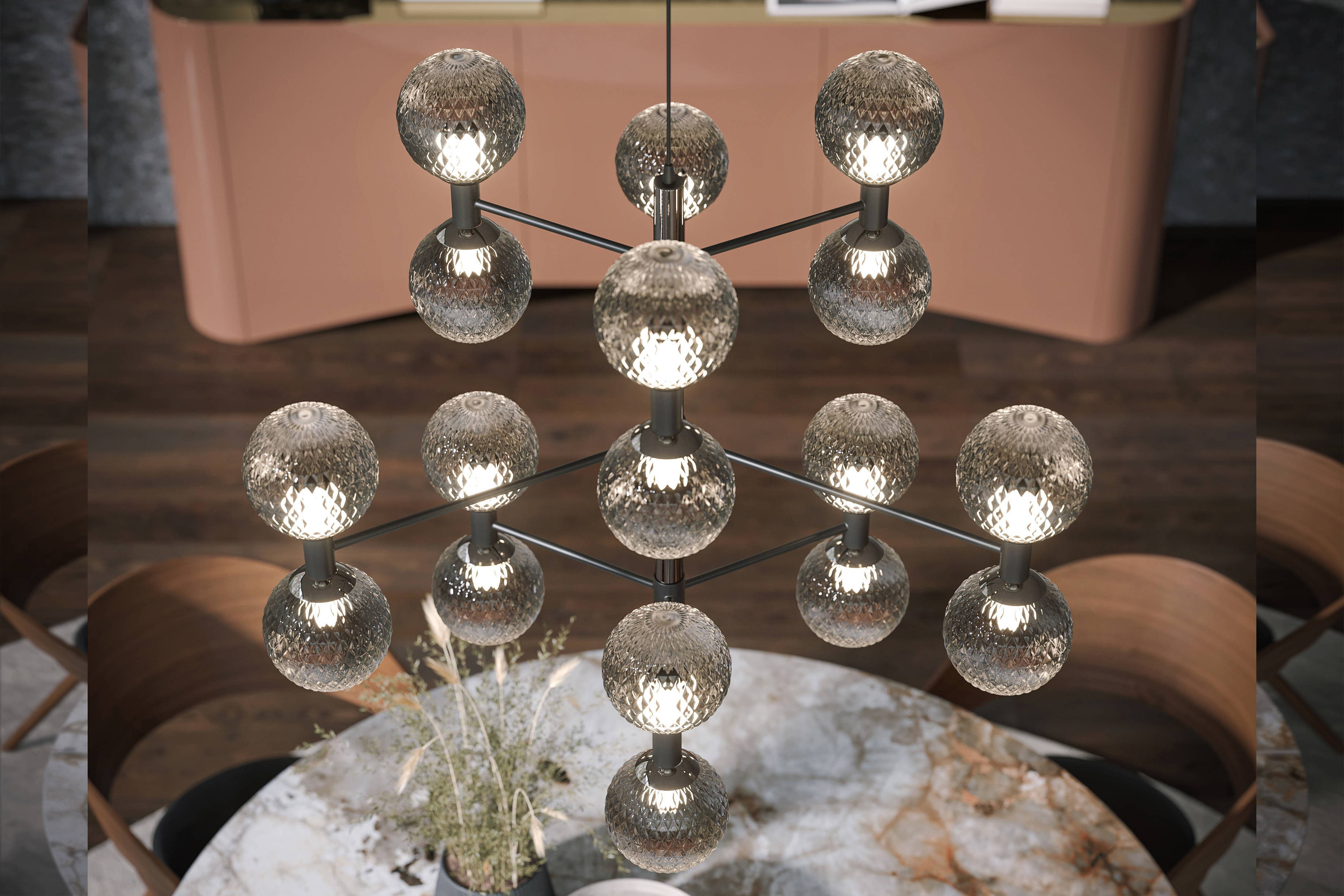 Iperbolle Suspension Light from Tonin Casa