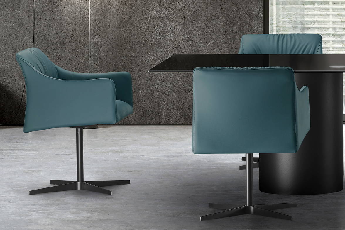 Isidora swivel dining chair designed by Antoy Filips for eforma Isidora swivel dining chair designed by Antoy Filips for eforma