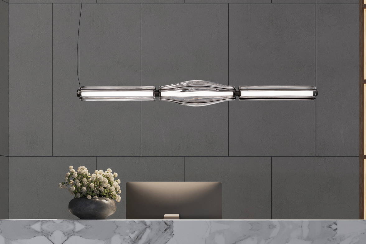 Jeff Suspension Light above reception desk Jeff Suspension Light above reception desk